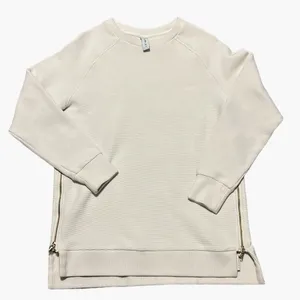 Varley‎ Mae Boyfriend Oversized Sweat Pullover in Egret Small thumbnail 2
