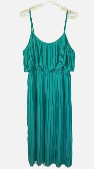 American Rag size xxl turquoise pleated sleeves dress thumbnail 1