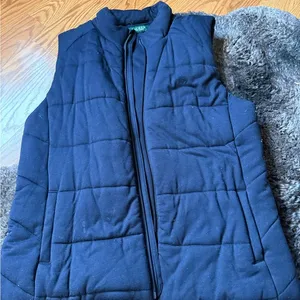 RALPH LAUREN Navy Quilted Vest thumbnail 1