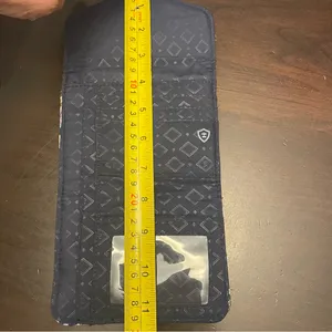 Vera Bradley Euro Wallet Lisbon Medallion RFID Trifold Snap Close Travel Compact thumbnail 13