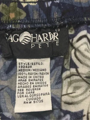 Sag Harbor Petite Pencil Skirt Women’s Size M Navy Floral with Border Print thumbnail 10