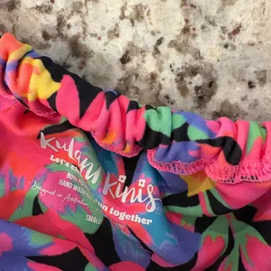 Kulani Kinis Black Neon Floral Underwire Bikini thumbnail 2