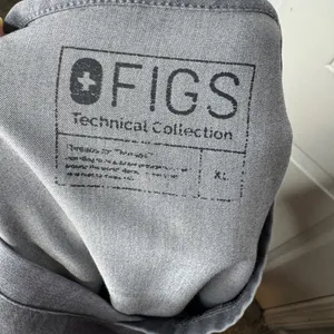 FIGS Womans Catarina One-Pocket Scrub‎ Top Gray Size XL thumbnail 3