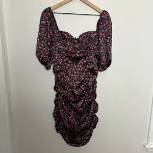 For Love & Lemons - Black Melrose Cocktail Satin Bodycon Mini Dress thumbnail 3