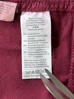 (E-574) Madewell Burgundy Corduroy Zip Mini Skirt thumbnail 9