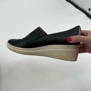 Naturalizer Women black Sandra Slip On faux leather Wedges comfort shoe size 9 thumbnail 4