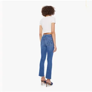 MOTHER Hustler Ankle Fray Full‎ Length Size 25 Denim Jeans Blue Distressed thumbnail 3