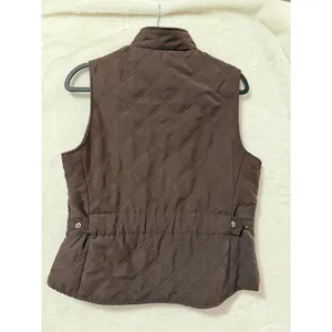 Horze Equestrian Quilted Vest Womens 10/12 Brown Diamond Padded Horse Riding Zip thumbnail 7