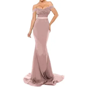 Women’s Full Length Off the Shoulder Party Formal Dress Small Train Size 10 NWT thumbnail 12