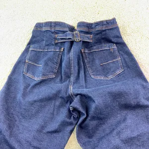 PILCO Womens 24T High Rise Wide Leg Cropped Jeans Button‎ Dark Wash Denim Boho thumbnail 8