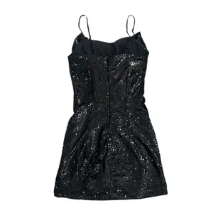 RONNY KOBO Sequin Embellished Lindsay Bow Front Mini Dress Black Women’s Size S thumbnail 9