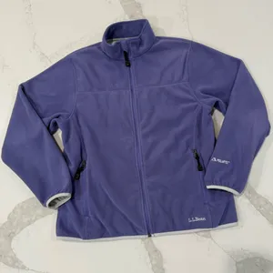 L.L. Bean Polartec Full Zip Fleece Jacket Women’s Small Purple Gorpcore Outdoors thumbnail 1