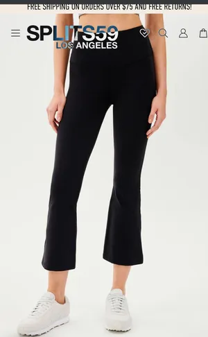 Splits59 Raquel Flared Leggings Cropped thumbnail 4