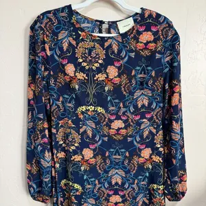 I. Madeline Anthropologie Dress Garden Splendor small Midi A Line Boho Floral thumbnail 2