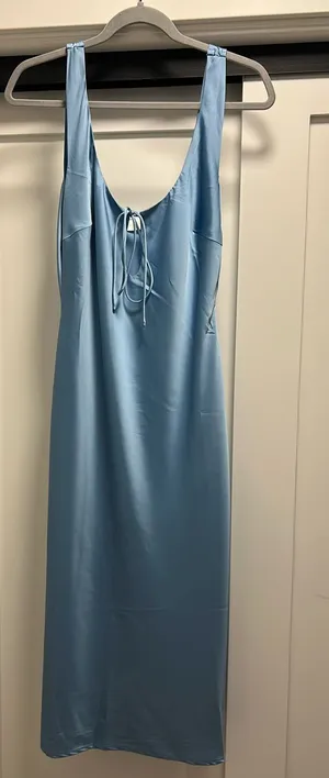 Blue Midi Dress Size L thumbnail 1