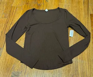 Old Navy Ribbed Long Sleeve Top thumbnail 1