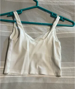 Aerie White Tank Top thumbnail 2