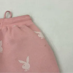 Playboy X Missguided Pink Bunny All Over Print Comfy Lounge Sweatpants Womens XS thumbnail 13