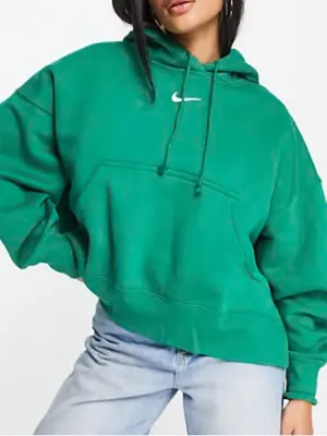 Nike Sportswear Phoenix Fleece Oversized Pullover Hoodie Size XXL Green thumbnail 1