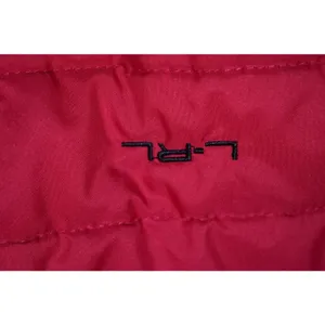 Lauren Ralph Lauren Active Jacket Womens XL Pink Navy Hybrid Quilted Fleece Zip thumbnail 3