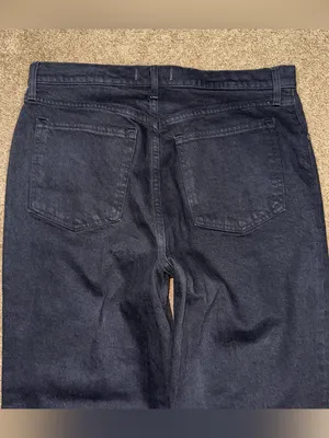 Abercrombie & Fitch NWT 90s Straight Ultra High Rise Jeans Black Sz 32 / 14 LONG thumbnail 4