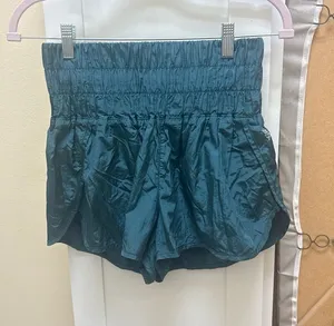 FP Movement The Way Home Shorts Size S Teal High Waisted thumbnail 1