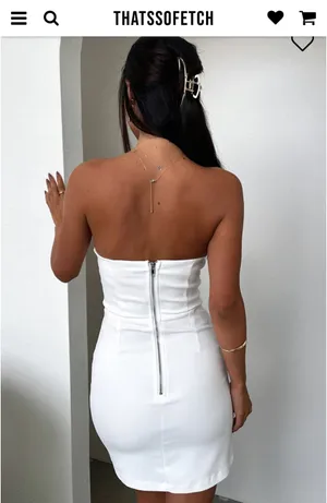 That’s so fetch white mini dress  thumbnail 2