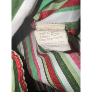 Printfresh Candy Cane Stripe Organic Cotton Pajama Top Women's‎ Medium Cozy thumbnail 7