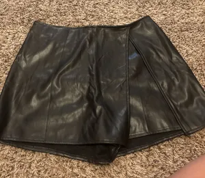 PacSun Leather Skort Black thumbnail 1