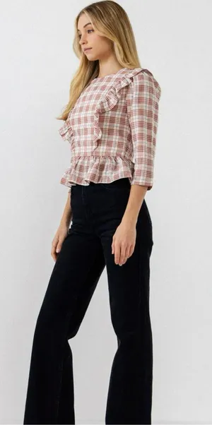 English Factory Plaid Top thumbnail 4