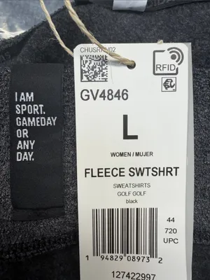 adidas Women’s Gray Heather Crewneck Fleece Pullover Sweatshirt thumbnail 8