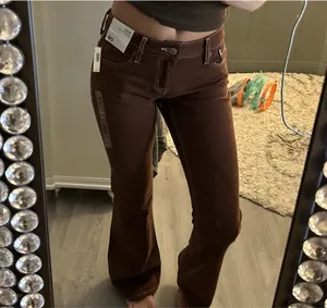 Aeropostale Low Rise Flare Brown Jeans thumbnail 4