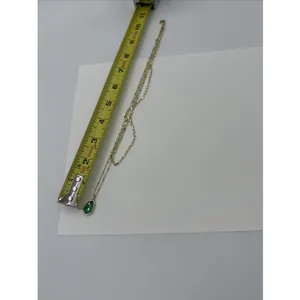 Kendra Scott Alexandria Multi-Strand Necklace Geometric Green Stone thumbnail 2