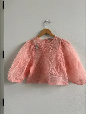 Zara Organza Top Size Small thumbnail 2