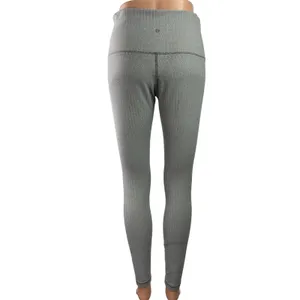 Lululemon Wunder Under Gray Chevron Print Mid Rise Workout Yoga Leggings Pants M thumbnail 3