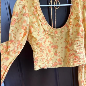 EUC Free People Another Life Crop Top Floral Honey Combo Size Medium thumbnail 5