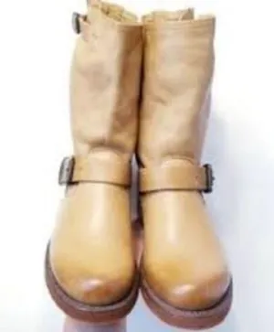 Frye Veronica short camel rugged riding Boot thumbnail 3