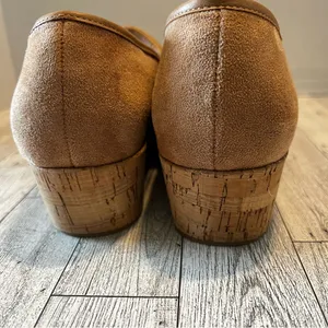 Corkys Footwear Women's All Day Faux Velvet Clogs Camel Cork Platform Size 10M thumbnail 7