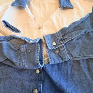 Vintage 90s Cumberland Outfitters Xl Denim Western Shirt Cowgirl Colorblock thumbnail 6