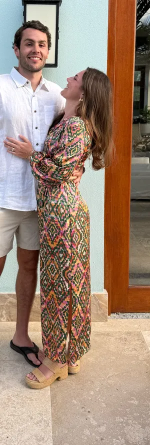 ZARA Cut-Out Maxi Dress Satin thumbnail 2