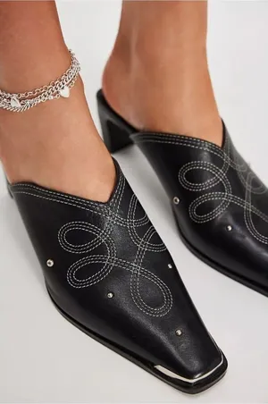 Free People Roxi Western Mules- size 8 thumbnail 1