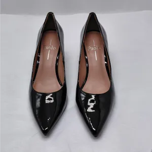 Linea Paolo Womens Pumps Size 6 Black Patent Office Chic Career Cocktail Shoes thumbnail 3