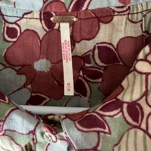 Boho Free people Sienna Button-Up Shirt size M thumbnail 7