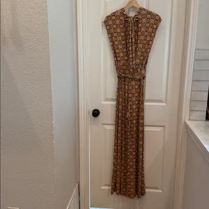 Free People vibe check one piece funky print jumpsuit thumbnail 10