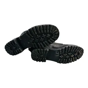 Reformation Katya Combat Boots black leather size 5 thumbnail 6
