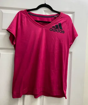 Adidas pink workout shirt #fitness #gymwear #athletic #Y2K thumbnail 1
