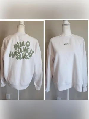 Wilo the Label wellness oversized Crewneck women's size small NWT thumbnail 3