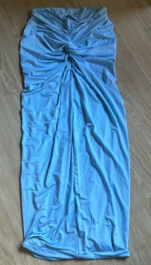 BAYSE BLUE MAXI SKIRT Size L thumbnail 1
