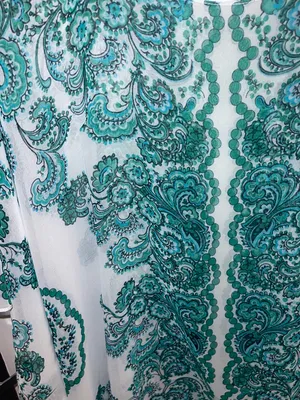Sheer Women's Green Paisley Blouse thumbnail 3