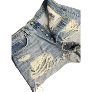 Levi’s 501 Button Fly Distressed Jean Shorts Size 30 thumbnail 5